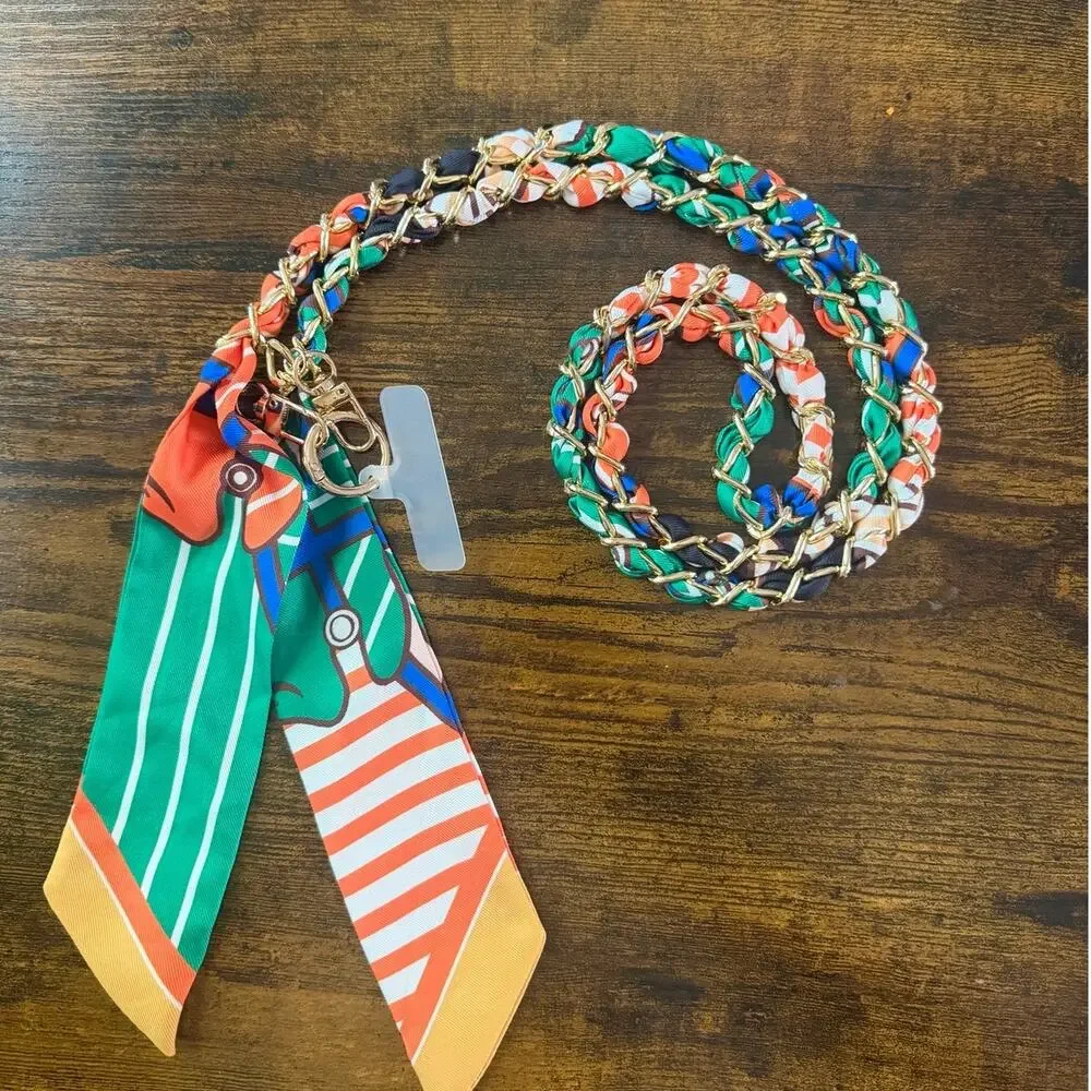 Scarf Chain Strap for Purse or Phone